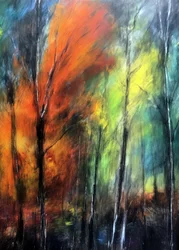 Kleurrijk herfstbos
