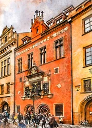Historische gevel in Praag