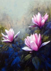 Rustgevende roze lelies