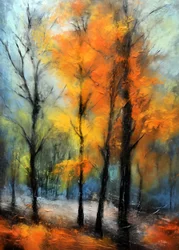 Levendig herfstbos