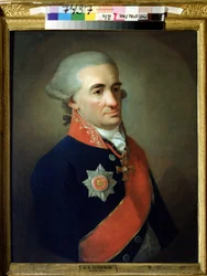 Portret van de Russische dichter en schrijver Michail M. Heraskov