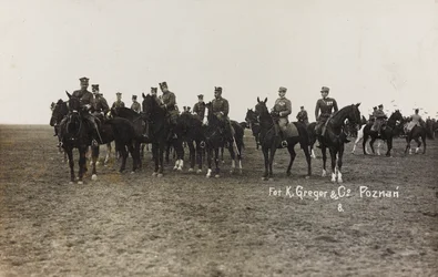Album Jack Bosio - Oorlogscampagne 1917-1920: Militaire missie in Polen (Warschau - Posen) maart-april 1919, een paardenbatterij in Posen (Poznan)