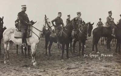 Album Jack Bosio - Oorlogscampagne 1917-1920: Militaire missie in Polen (Warschau - Posen) maart-april 1919, een paardenbatterij in Posen (Poznan)