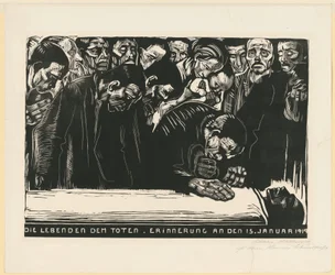 Herdenkingsblad voor Karl Liebknecht (3e en definitieve versie, 6e staat)