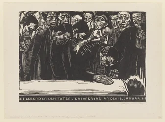 Herdenkingsprent voor Karl Liebknecht