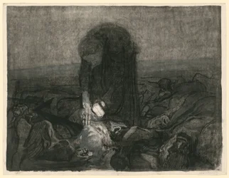 Slagveld (blad 6 uit "Boerenoorlog", 2e staat)