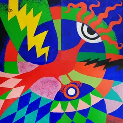 Dynamische geometrische vogel