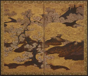 Bloeiende Kersenbomen, Edo-periode, ca. 1580-1635