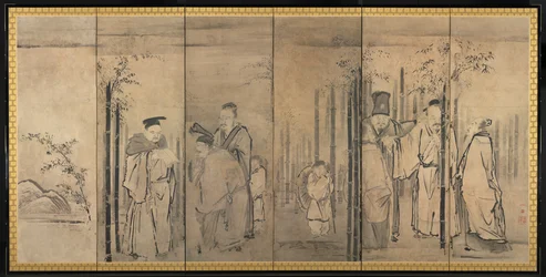 Zeven wijzen van het bamboebos, Vier ouderlingen van Mt. Shang, 1600s