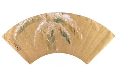 Bananenpalm in sneeuw