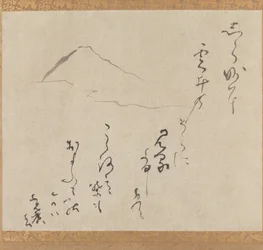 Mt. Fuji, eind 16e-medio 17e eeuw (inkt op papier)