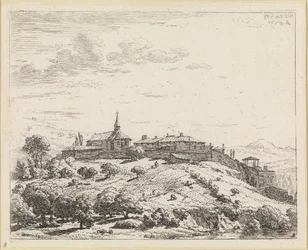Dorp op een heuvel