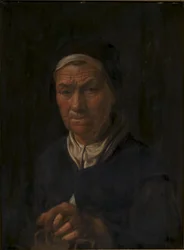 Portret van een oude vrouw, vrouw van Christian Jacobsen Drakenberg, geboren Bagge (?)