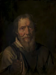 Portret van een oude man. Christian Jacobsen Drakenberg