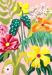 Levendige tropische tuin