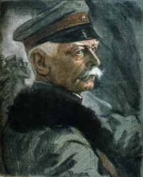Portret van de Duitse soldaat Erich von Falkenhayn