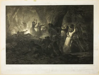 Deliverance of the Daughters of Daniel Boone and Callaway, plaat twee uit Histoire des Premiere Colons d