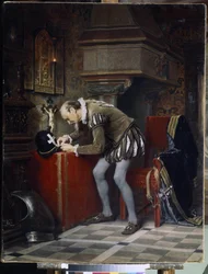 Aan de vooravond van de Sint-Bartholomeüsnacht - Gun (Hun), Karl Fyodorovich (1830-1877) - 1868