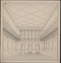 Berlijn. Schauspielhaus aan de Gendarmenmarkt, concertzaal. Aanzicht