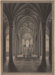 Berlijn. Slot Charlottenburg, slotpark, mausoleum van koningin Louise. Interieur