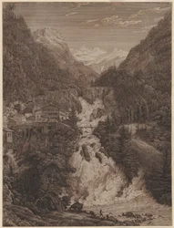 De waterval bij Wildbad Gastein