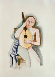 Meisje met gitaar