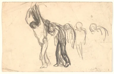Compositieschets: enkele mensen dragen een dode?