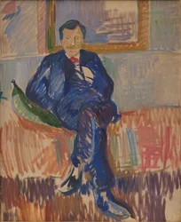 Portret van de schilder Karl Schou