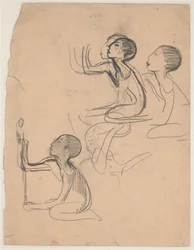 Studies voor "Jongen die plant" ("Hoppat")