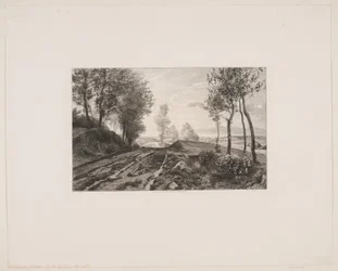 Landschap met weg