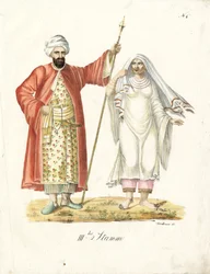Arabisch echtpaar (afdrukken)