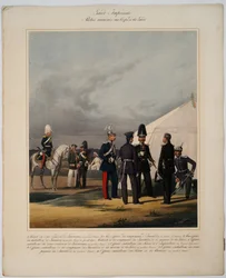 Pioniers, invaliden en gendarmes van het Keizerlijke Garde Korps, 1867