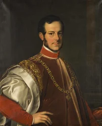 Portret van Prins Johann Adolf II van Schwarzenberg 1799-1888, 1852