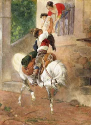 Terugkeer van een Romeinse herder naar huis, 1851-1852