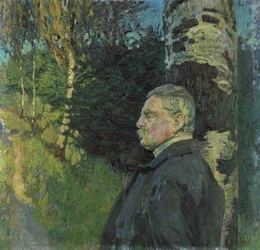 Portret van Detlef von Liliencron (1844-1909) 1906