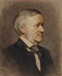 Portret van de componist Richard Wagner 1813-1883, 1883