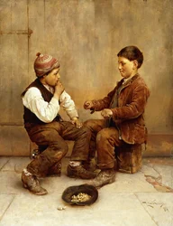 Kies een hand, 1889