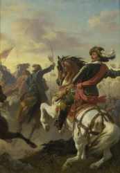 De overwinning van Boucquoi bij Zablat (Budweis) 1619