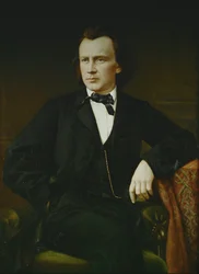 Johannes Brahms (olieverf op doek)