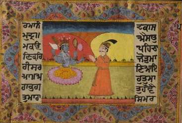 Raja Parikshit voor Vishnu