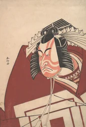 Ichikawa Danjuro V in een Shibaraku-uitvoering, ca. 1789