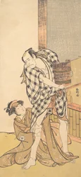 Scène uit het Toneelstuk Yoshitsune en de Duizend Kersenbomen Yoshitsune..., 8e of 9e maand, 1784