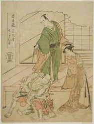 Act VII: Het Ichiriki-theehuis in het stuk Chushingura Juichidan Tsuzuki