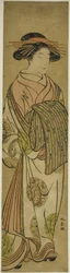 Wandelende courtisane, mogelijk Sugawara van het Tsuruya House of Pleasure