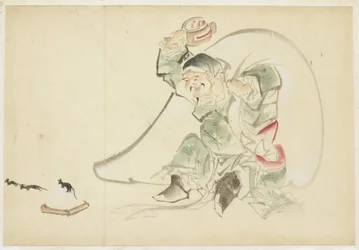 Daikoku, God van Geluk, met zijn Magische Hamer