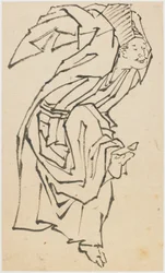 Een Sambaso-danser, late 18e-begin 19e eeuw