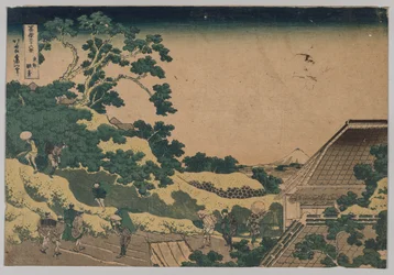 Fuji uit Surugadai, in Yedo