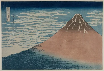 Fuji bij helder weer uit de serie Zesendertig gezichten op de berg Fuji