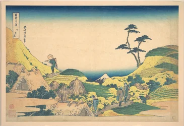 Onder-Meguro (Shimo Meguro), uit de serie „Zesendertig gezichten op de berg Fuji“ (Fugaku sanjūrokkei)