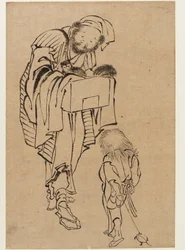 Man en Jongen, Edo-periode